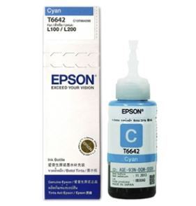 EPSON T664 / T664200 / Cyan (정품)   EPSON L100/ L110/ L200/ L210/ L300/ L355/ L555